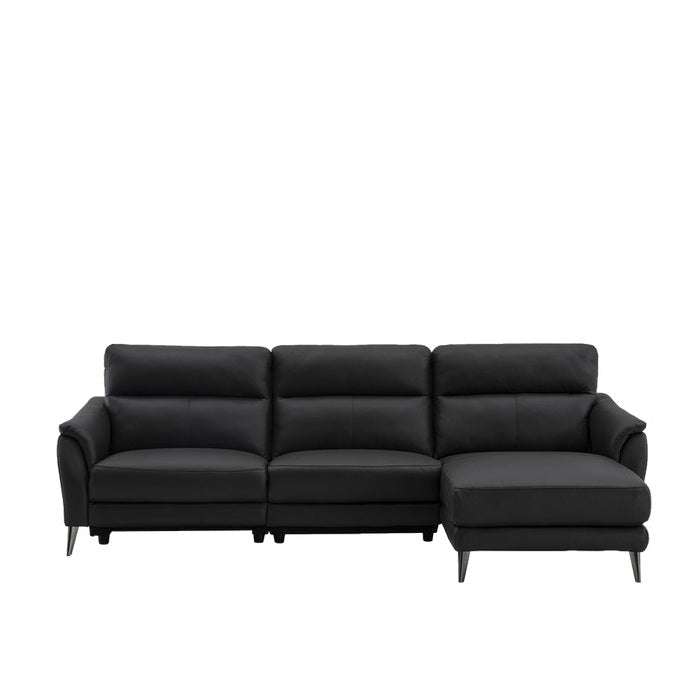 Bailey 4 Seater Power Leather Reclining Sofa & Chaise