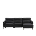 Bailey 4 Seater Power Leather Reclining Sofa & Chaise