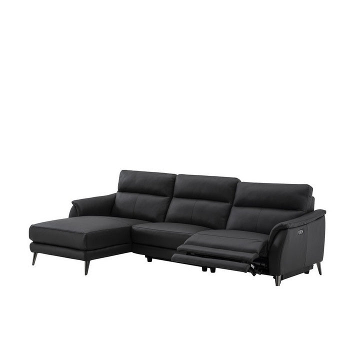 Bailey 4 Seater Power Leather Reclining Sofa & Chaise