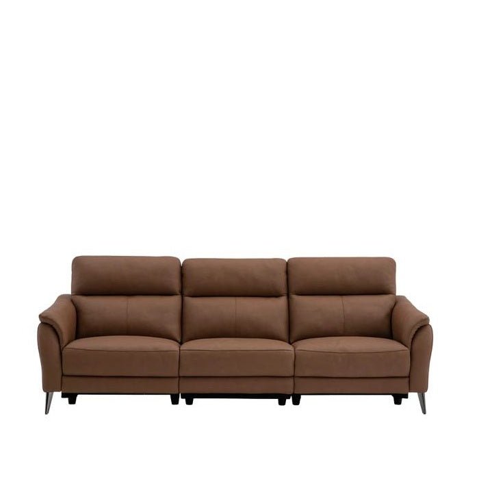 Bailey Leather Power Reclining Sofa – Available in a Spacious 4 - Seater Option - Paulas Home & Living