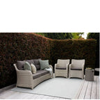 Bali Outdoor Lounge Suite - 2 Seater & x2 Chairs (3 Pce) - Paulas Home & Living