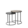 Barcelona Aluminium & Iron Side Table - Set of 2 - Paulas Home & Living