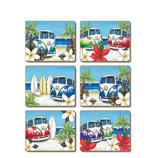 Beach Kombi Coasters - Paulas Home & Living