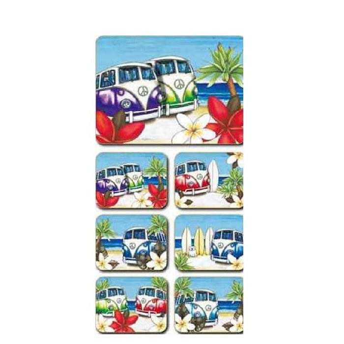 Beach Kombi Placemats - Paulas Home & Living