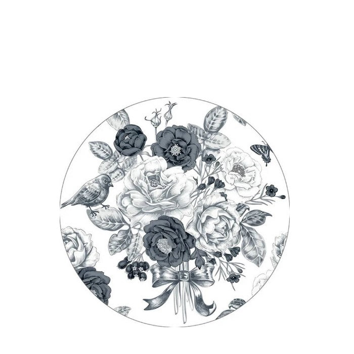 Bird & Flowers Coaster Set - Glass - Paulas Home & Living