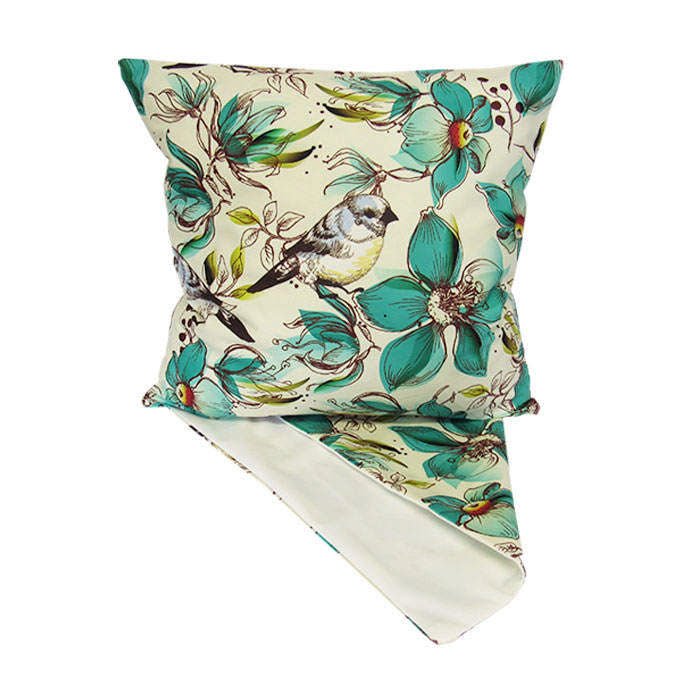 Birds & Flowers Cushion - Paulas Home & Living