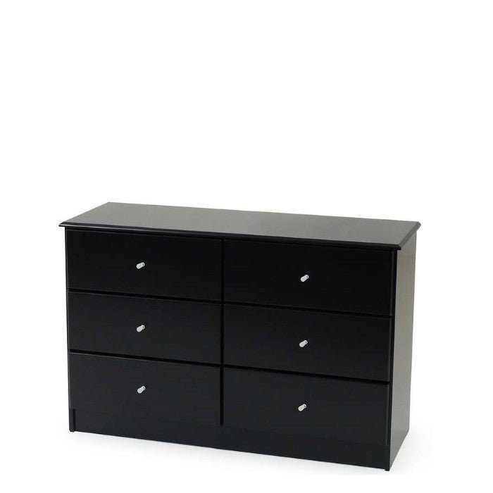 Black Pearl 6 Drawer Lowboy - Paulas Home & Living