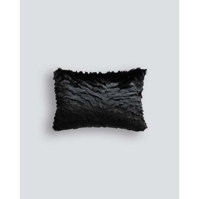 Black Tiger Cushion (Faux Fur) - Paulas Home & Living