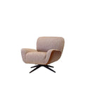 Bloom Accent Swivel Chair - Leather Outer - Paulas Home & Living