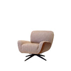 Bloom Accent Swivel Chair - Leather Outer - Paulas Home & Living