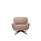 Bloom Accent Swivel Chair - Leather Outer - Paulas Home & Living