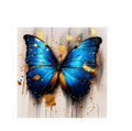 Blue Wings of Gold Perspex Art 1000x1000 - NEW - Paulas Home & Living