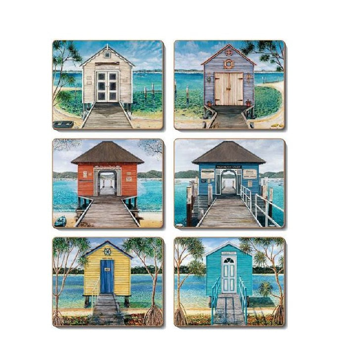 Boathouses Coasters - Paulas Home & Living