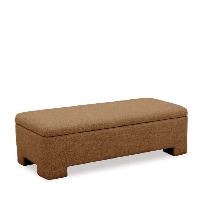 Bobbi Ottoman with Storage - Bronze boucle - Paulas Home & Living