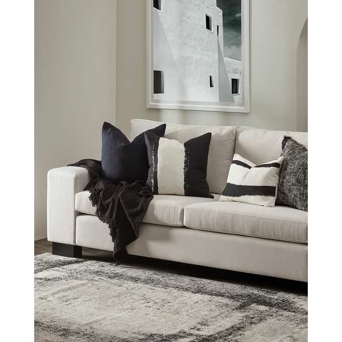 Brooks Black Cushion (Cotton) - Paulas Home & Living