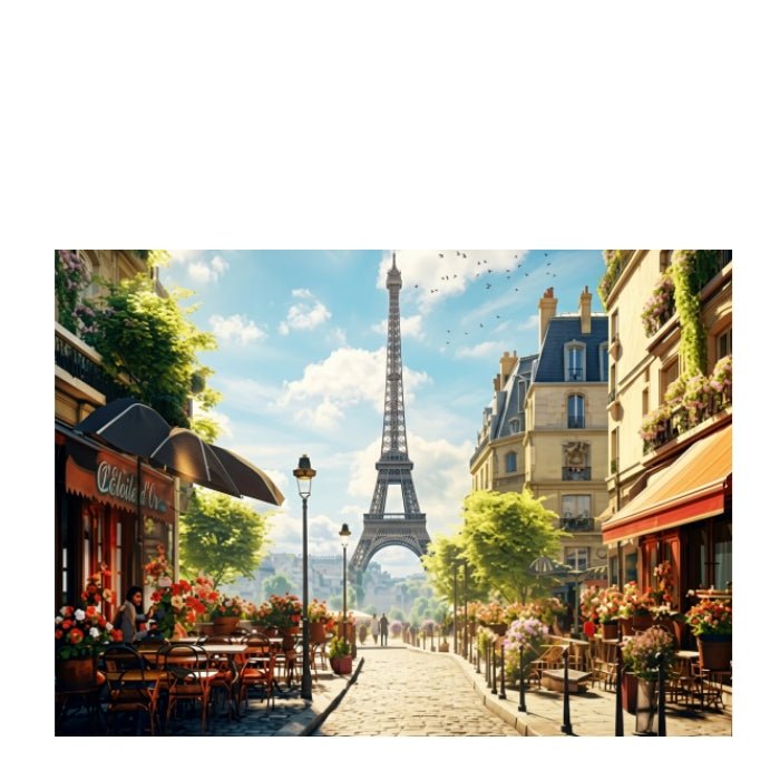 Café Morning in Paris Perspex Art 1200x800 - NEW
