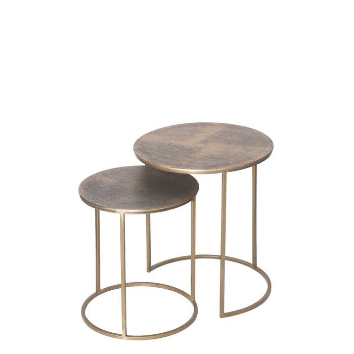 Casablanca Aluminium & Iron Side Table - Set of 2 - Paulas Home & Living
