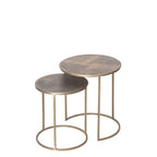 Casablanca Aluminium & Iron Side Table - Set of 2 - Paulas Home & Living