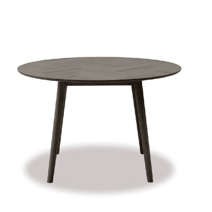 Casola Dining Table - Smoked Oak - 1200dia - Paulas Home & Living