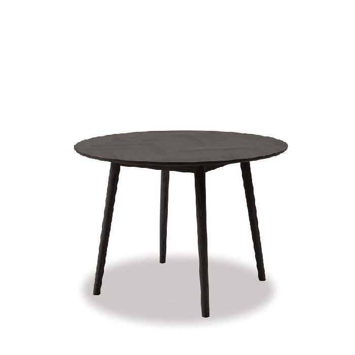 Casola Dining Table - Smoked Oak - 1200dia - Paulas Home & Living