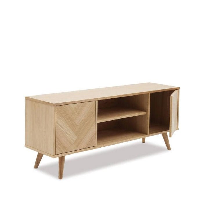 Casola Tv Unit 1500w - Natural Oak - Paulas Home & Living
