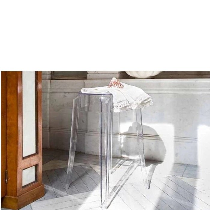 Casper Transparent Stool 460h or 660h - Paulas Home & Living