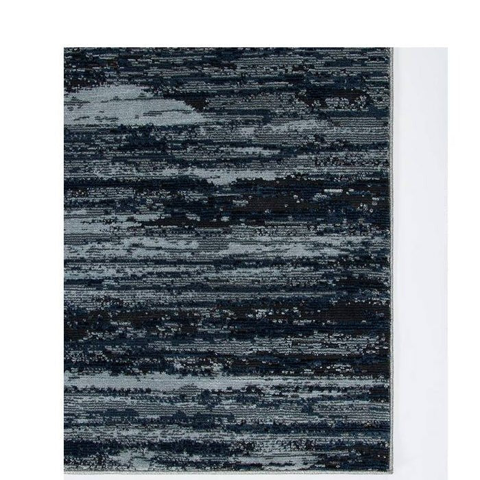 Caspian Floor Rug - Navy (100% Polyester) - Paulas Home & Living