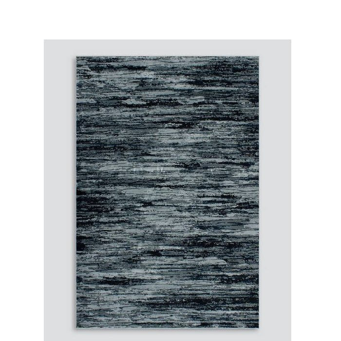 Caspian Floor Rug - Navy (100% Polyester) - Paulas Home & Living