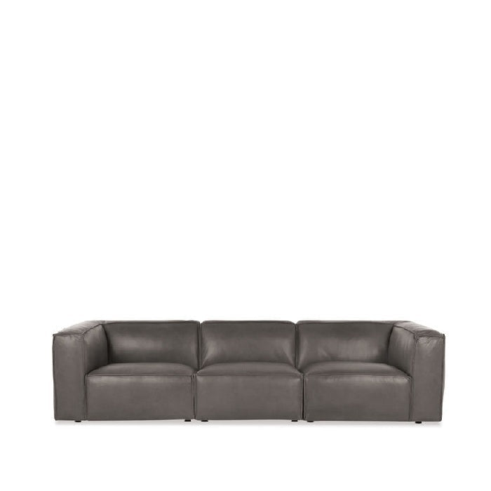 Cassia 3 Seater Leather Sofa - Paulas Home & Living