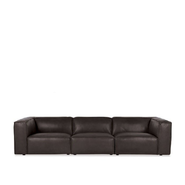 Cassia 3 Seater Leather Sofa - Paulas Home & Living