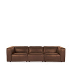 Cassia 3 Seater Leather Sofa - Paulas Home & Living