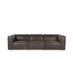 Cassia 3 Seater Leather Sofa - Paulas Home & Living