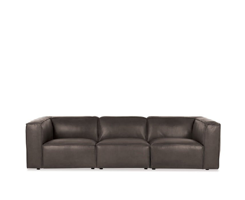 Cassia 3 Seater Leather Sofa - Paulas Home & Living