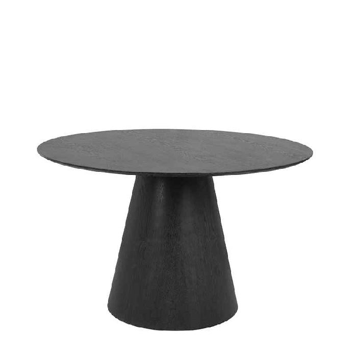 Charlie Dining Table 1200dia - Black - Paulas Home & Living
