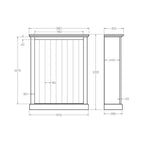 Charlton Bookcase 1200h x 960w - Paulas Home & Living