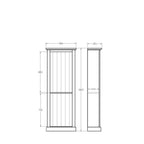 Charlton Bookcase 1800h x 660w - Paulas Home & Living