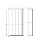 Charlton Bookcase 1800h x 960w - Paulas Home & Living