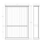 Charlton Bookcase 2100h x 1260w - Paulas Home & Living
