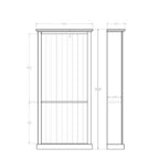Charlton Bookcase 2100h x 960w - Paulas Home & Living