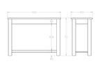 Charlton Hall Table with Rack - Paulas Home & Living