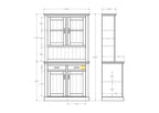 Charlton Hutch Dresser 2 Door - Paulas Home & Living