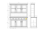 Charlton Hutch Dresser 3 Door - Paulas Home & Living