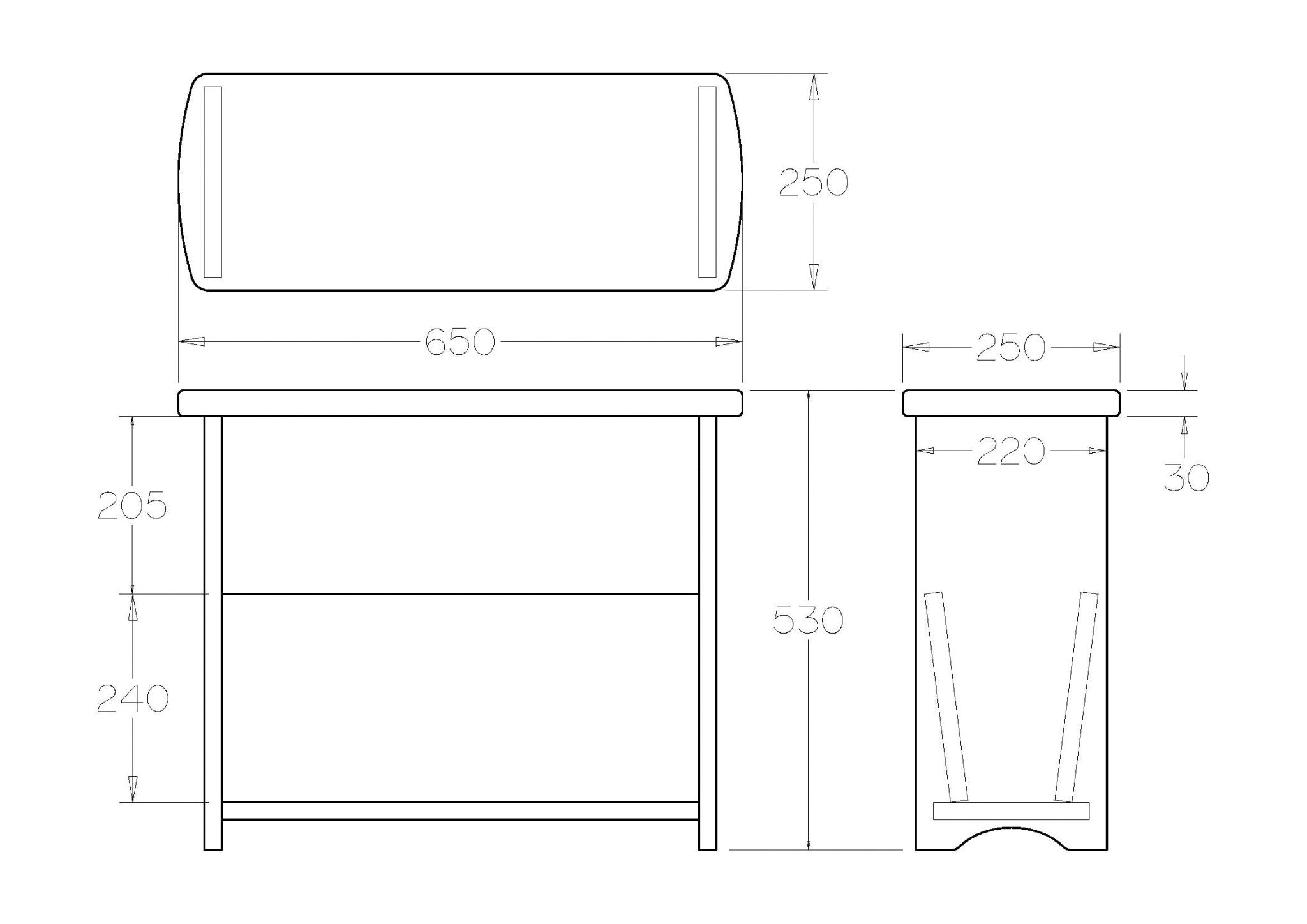 Charlton Magazine Table - Paulas Home & Living