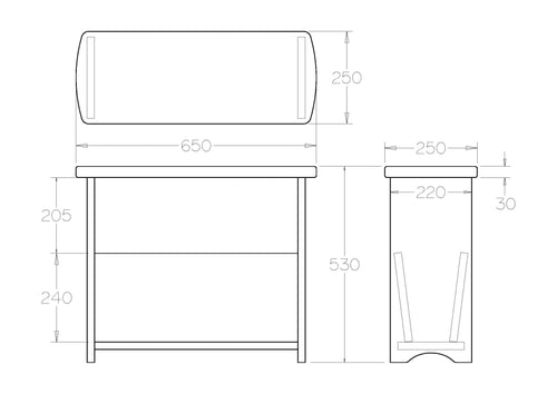 Charlton Magazine Table - Paulas Home & Living