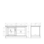 Charlton TV Entertainment Unit 5 - 1 Door - Paulas Home & Living