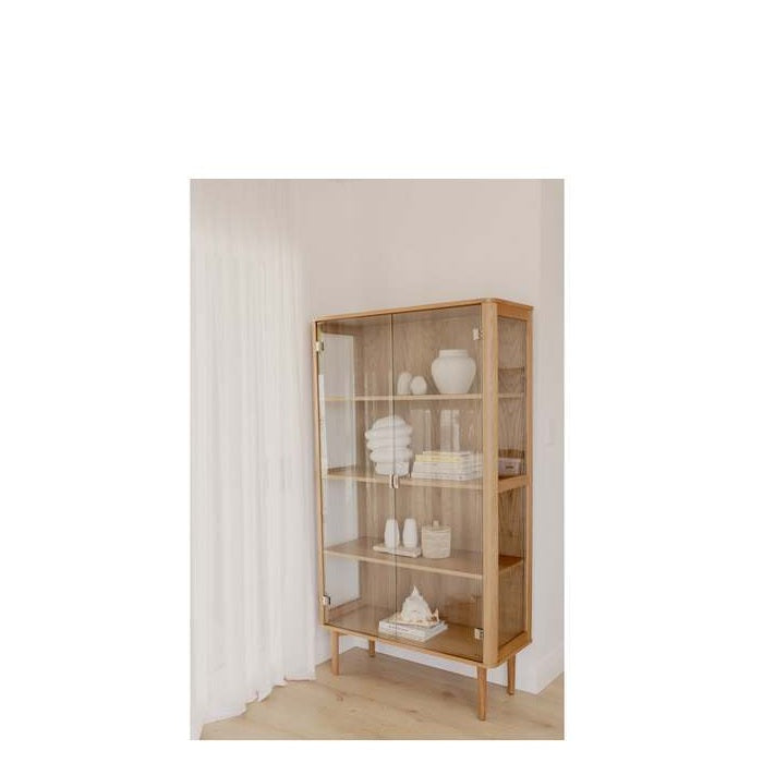 Clevedon China Cabinet with Temperered Glass