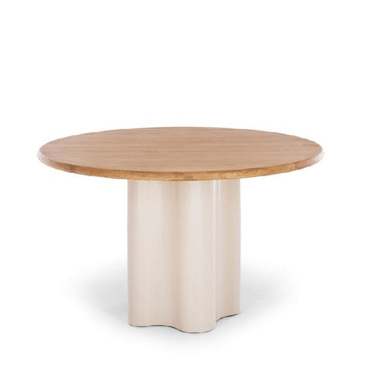 Cloud Dining Table - Oak - 1230dia (Seats 4) - Paulas Home & Living