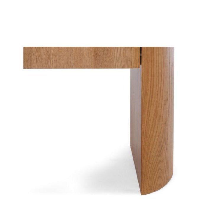 Clover 1 Dr Bedside - Travertine Top & Oak - Paulas Home & Living