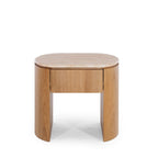 Clover 1 Dr Bedside - Travertine Top & Oak - Paulas Home & Living