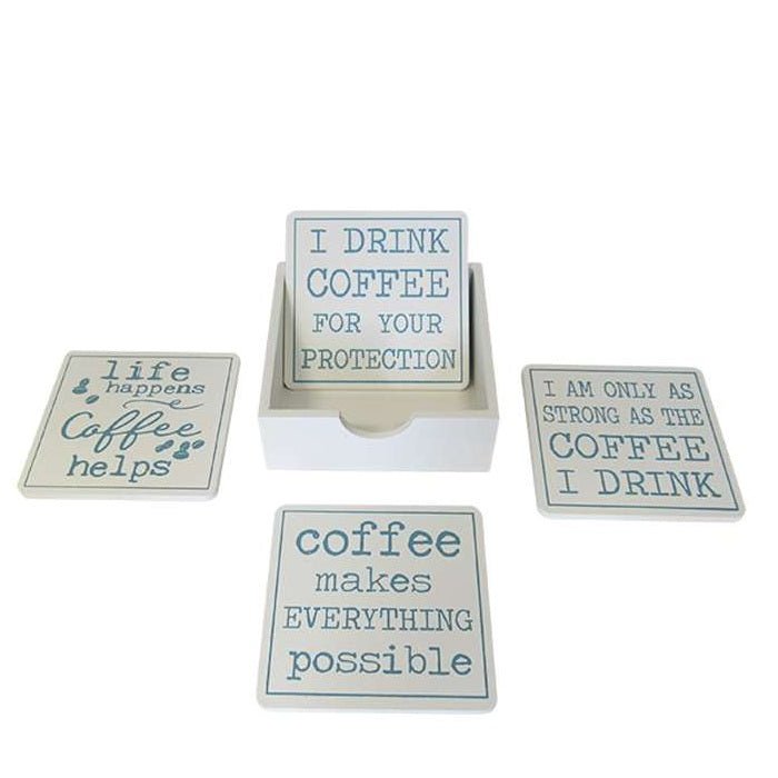 Coffee Coasters Set 4 - Paulas Home & Living